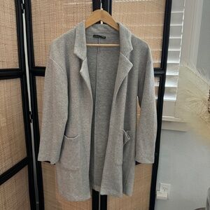Zara Grey Coat Size Small - Women
